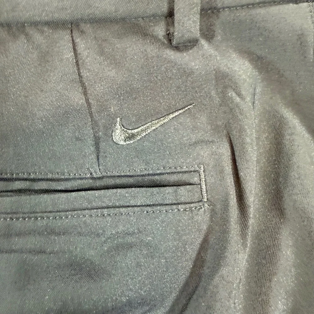 Nike Dri-FIT Golf Shorts Mens 38 Black Flat Front Performance Stretch Activewear